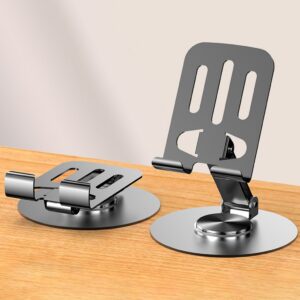 Carbon steel all Metal cellphone stand holder 360° Rotating