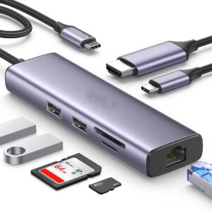 Dieron 7 In 1 High Quality Type C To HDMI Adapter