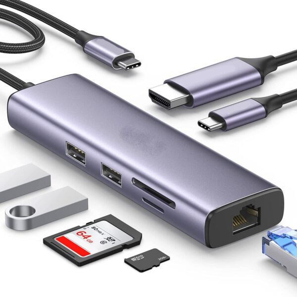 Dieron 7 In 1 High Quality Type C To HDMI Adapter