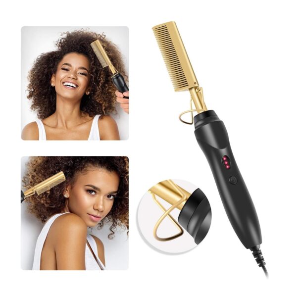 Gold Ceramic Professional Press Comb