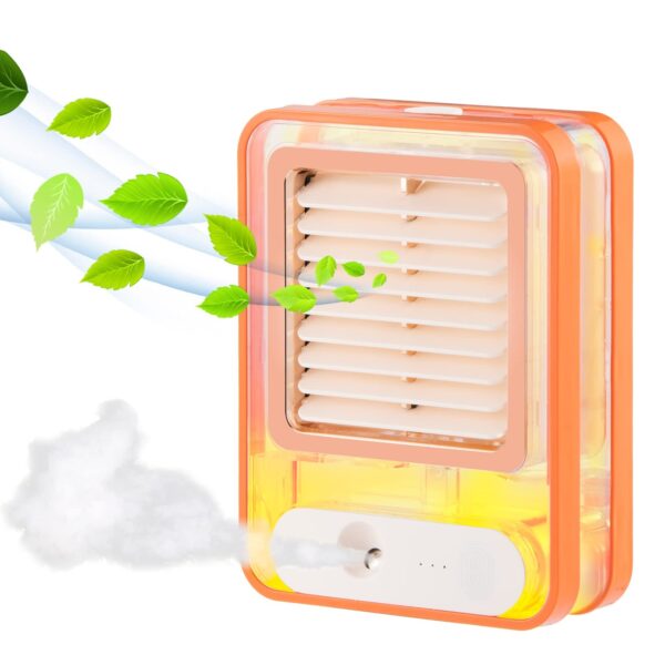 Plastic Transparent Spray Light Fan