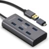 Promate Aluminium Alloy Powered USB Hub