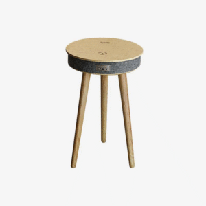 Rako Smart Multimedia Table with Speaker and Wireless Charger 9000MAh-Brown