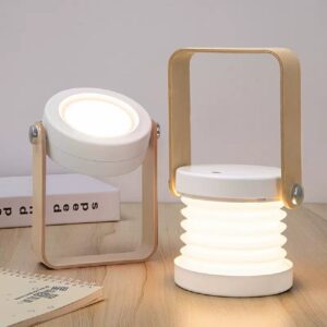 Rechargeable Lantern Lamp Adjustable Flash Night Light with Folding Design Dimmable Desk Lamp for Reading Lamp