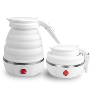 Travel Folding Electric Kettle White