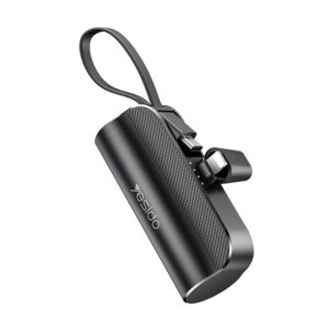 YESIDO SUPER MINI 5000mAh BUILT IN USB-C USB-L PLUG POWER BANK