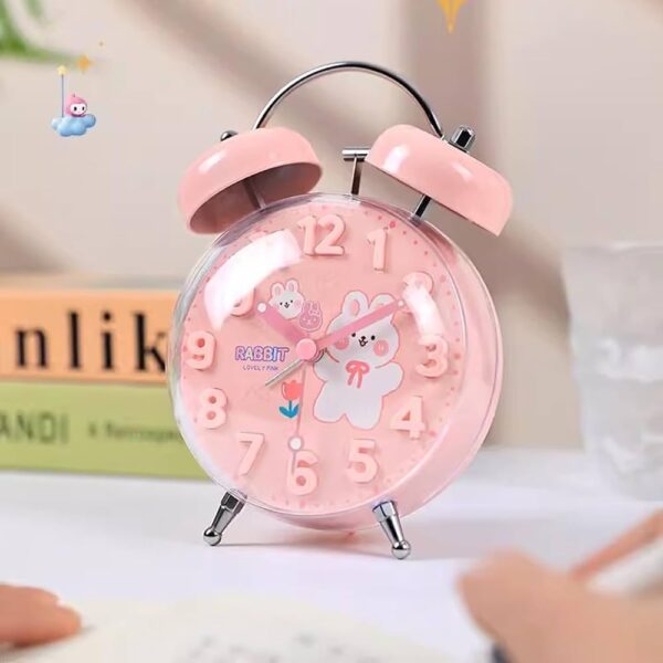 Zhong Mini Metal Alarm Clock - Pink